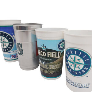 Seattle Mariners Souvenir Cup Lot Safeco Field Kingdome Iceberg MLB